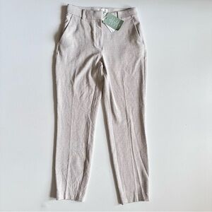 H&M Cream Houndstooth Trousers Size 4